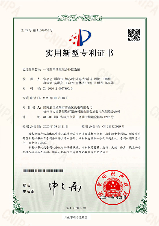 一种新型低压混合补偿系统